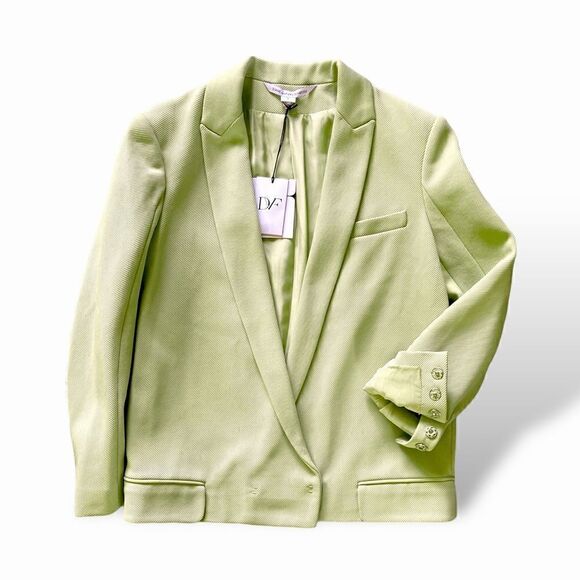 Diana Von Furstenberg Pastel Green STUNNING Jacket/Blazer |Size: 6| NWT - Picture 1 of 8